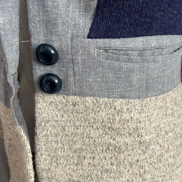 Paper People Clothing | Mixed Media Blazer - Picture 5 of 11